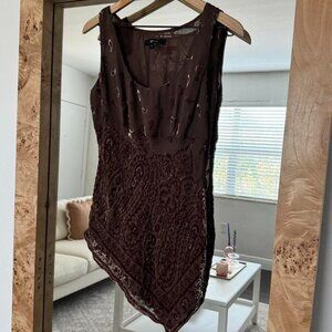 Vintage E by Eci Brown Top